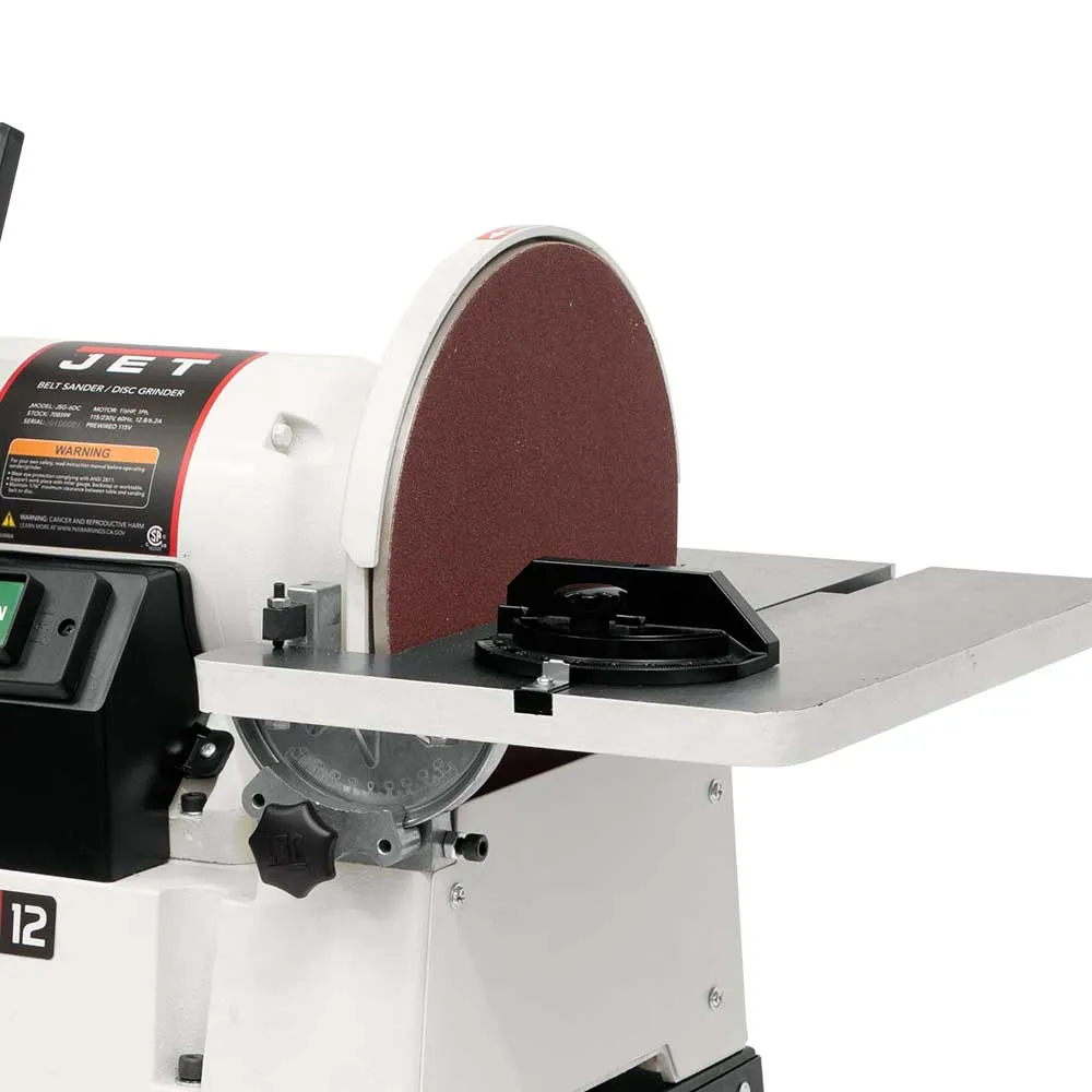 Jet JSG-6DCK 1.5HP 1PH 115/230V 6"x48" Belt / 12" Disc Sander with Open Stand