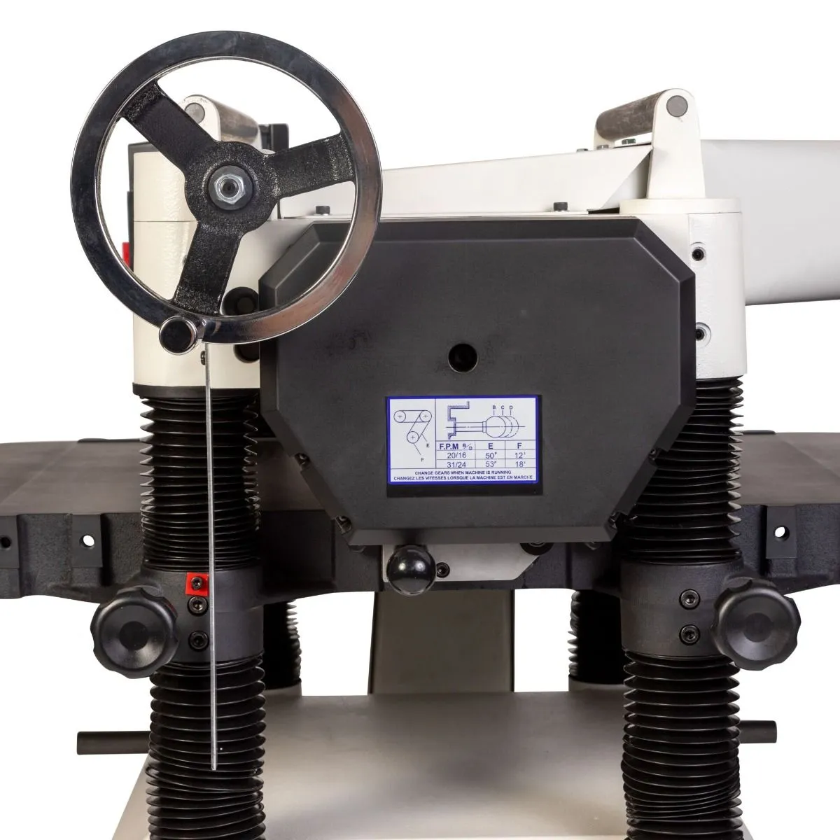 Jet JT1-1374 JWP-208HH-BLK 5HP 1PH 20" Durable Black Helical Head Planer
