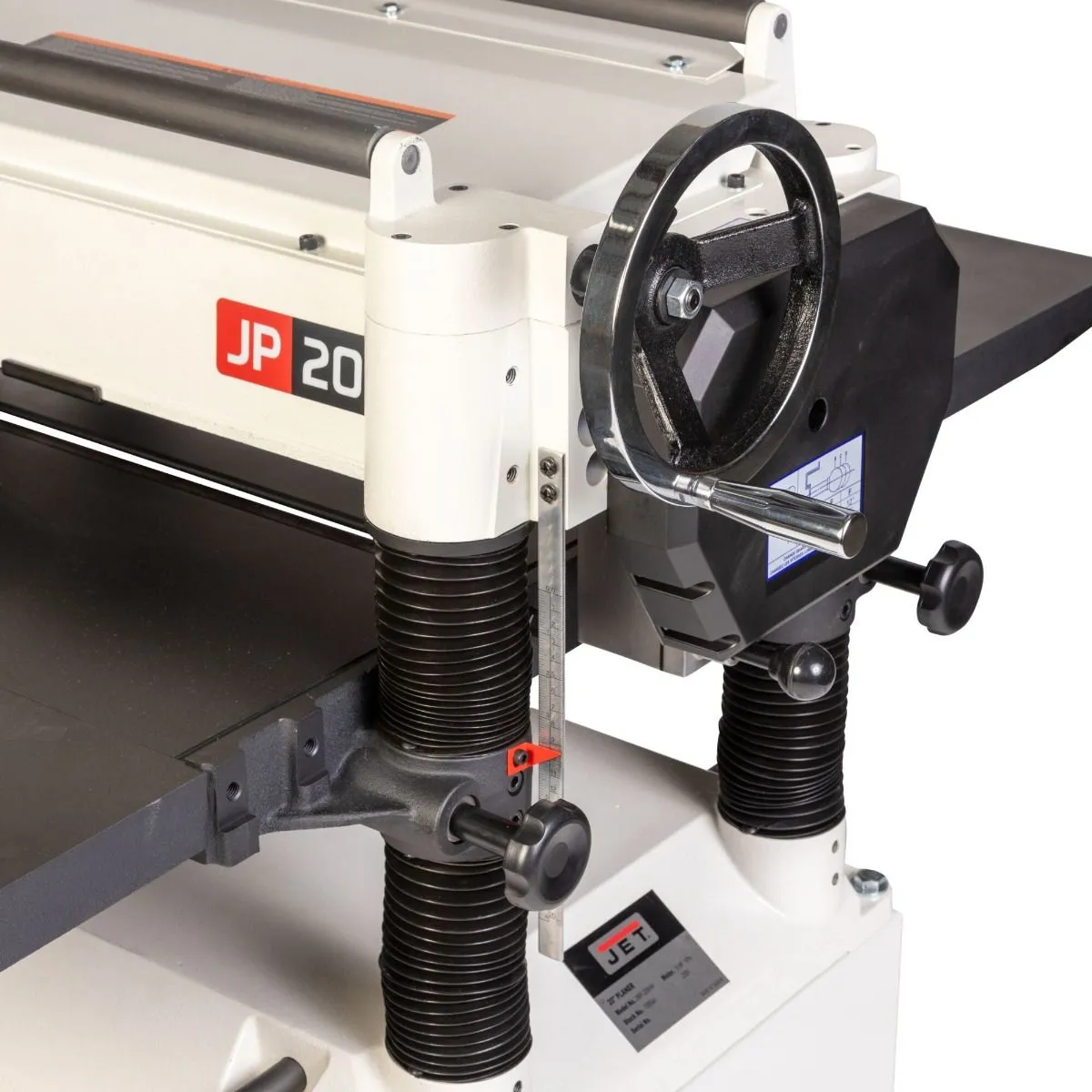 Jet JT1-1374 JWP-208HH-BLK 5HP 1PH 20" Durable Black Helical Head Planer