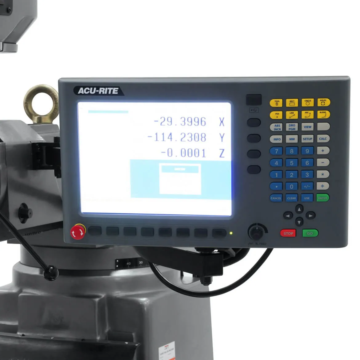 JET JTM-1050EVS2/230 230V Mill w/ 2-Axis Acu-Rite MilPwr G2 CNC Controller