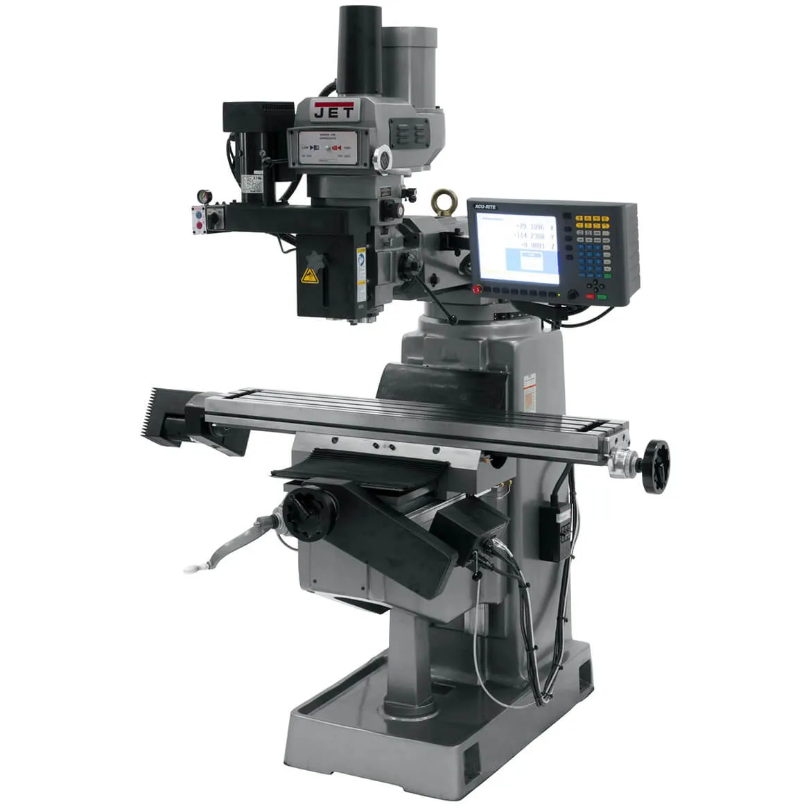JET JTM-1050EVS2/230 230V Mill w/ 2-Axis Acu-Rite MilPwr G2 CNC Controller
