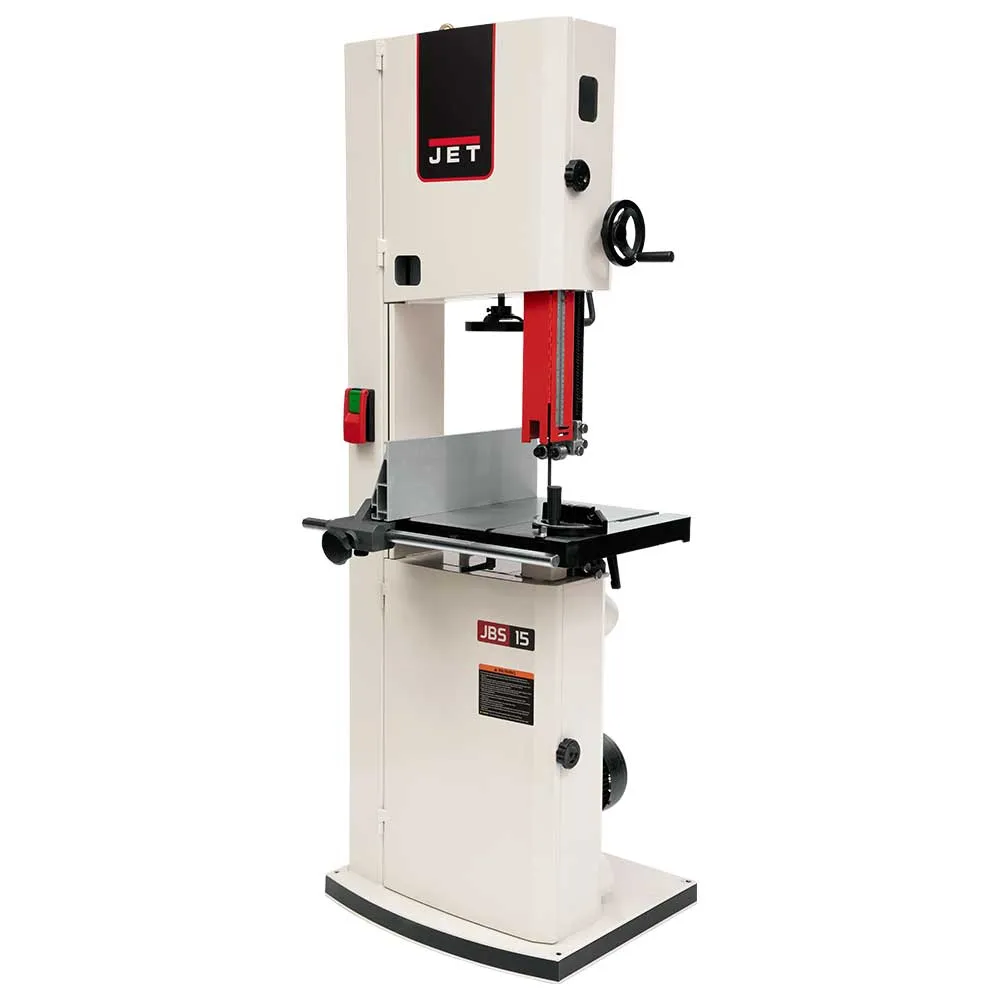 Jet JWBS-15-3 3-Hp 230V 15" Heavy Duty Bandsaw w/ Cast Iron Fence System