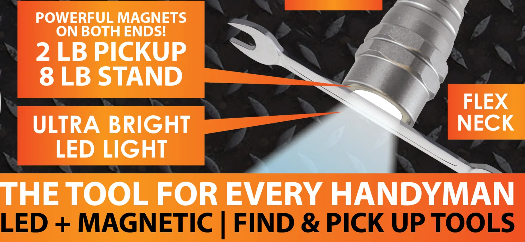 LED Flashlight Extender Tool with Magnetic Stand - 6 Pieces Per Retail Ready Display 23157