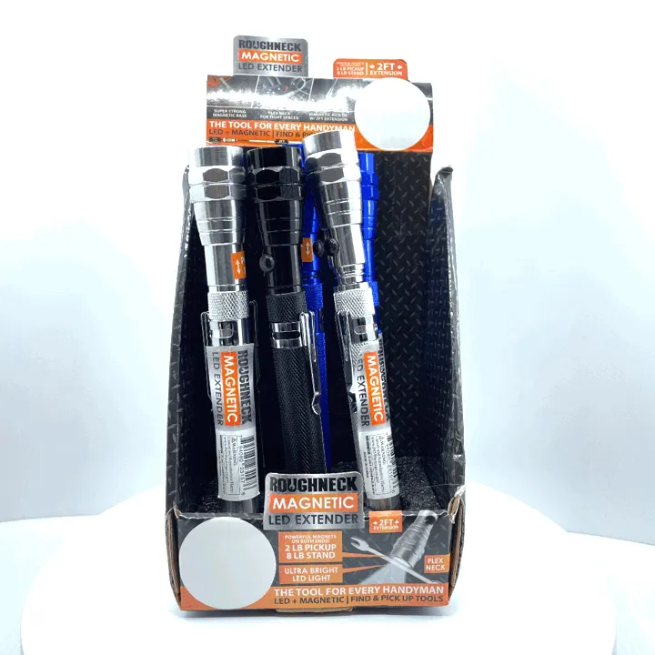 LED Flashlight Extender Tool with Magnetic Stand - 6 Pieces Per Retail Ready Display 23157