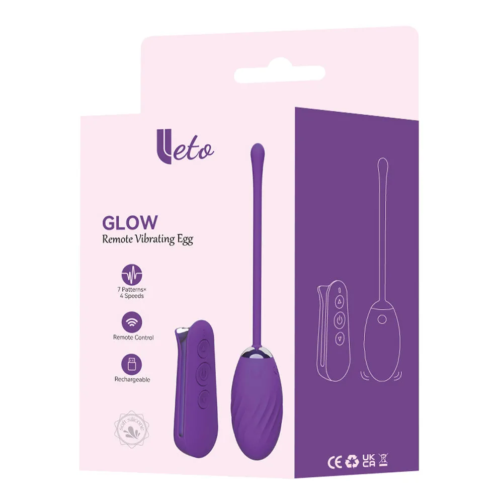 Leto Glow Remote Control Vibrating Egg