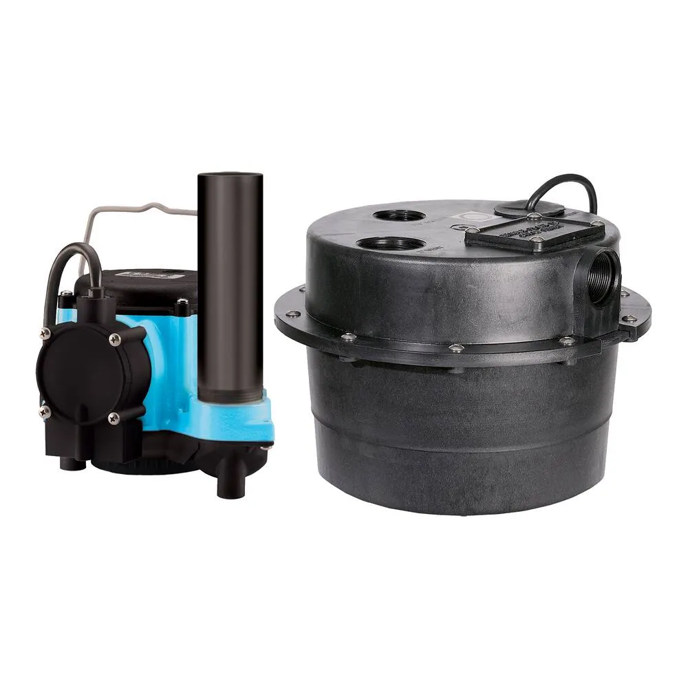 Little Giant WRSC-6 Compact Drainosaur Tank and Pump Combination System