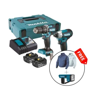 Makita 18V Cordless Combo Set (Dtd157 Dhp487) | Model : M-DLX2414JX3 (OBSOLETED)