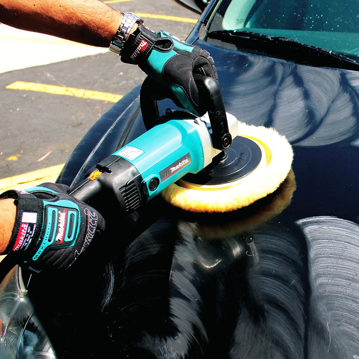 Makita 9227C 7 In 120V Powerful 10 Amp Motor Electronic Sander-Polisher