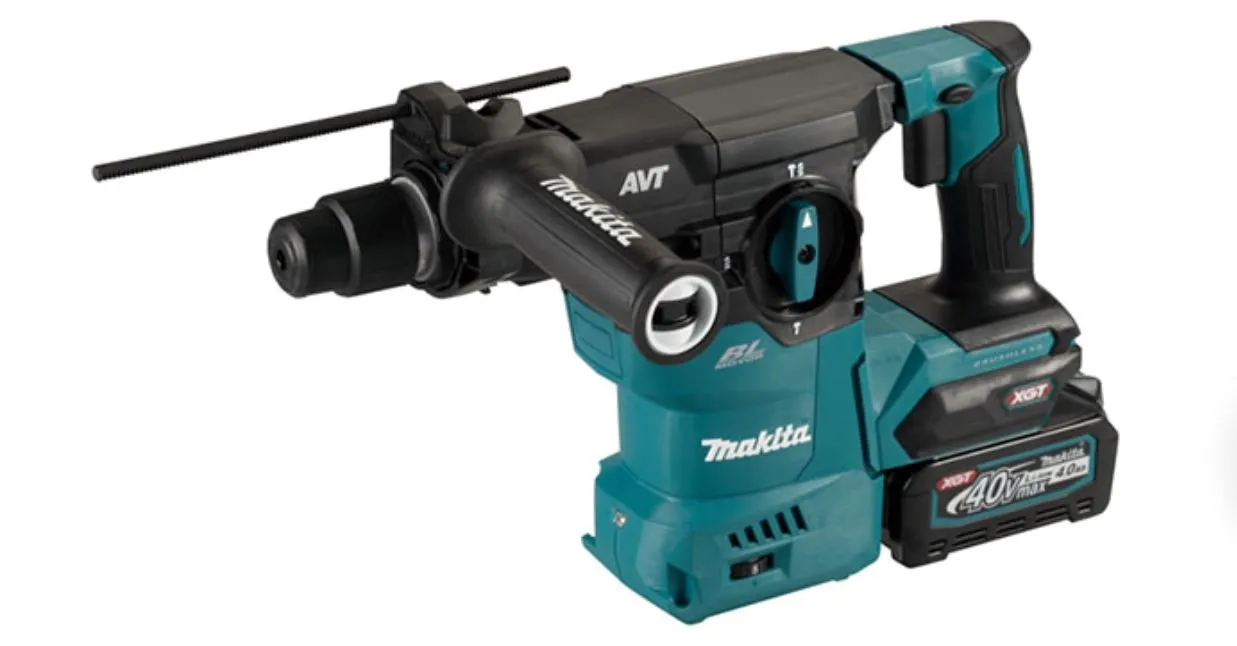 MAKITA HR008G 40Vmax Cordless Combination Hammer With Fast Charger (DC40RA)   4.0Ah Battery (BL4040) | Model: M-HR008GM201