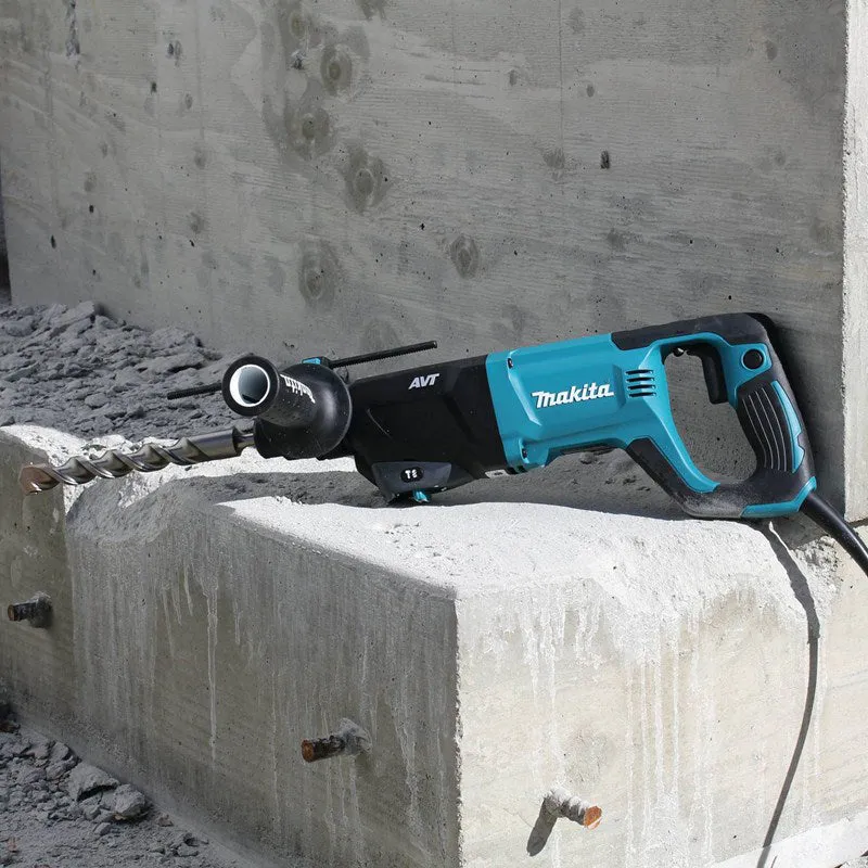 Makita HR2641X1 SDS-PLUS AVT Rotary Hammer with Case and 4-1/2" Angle Grinder