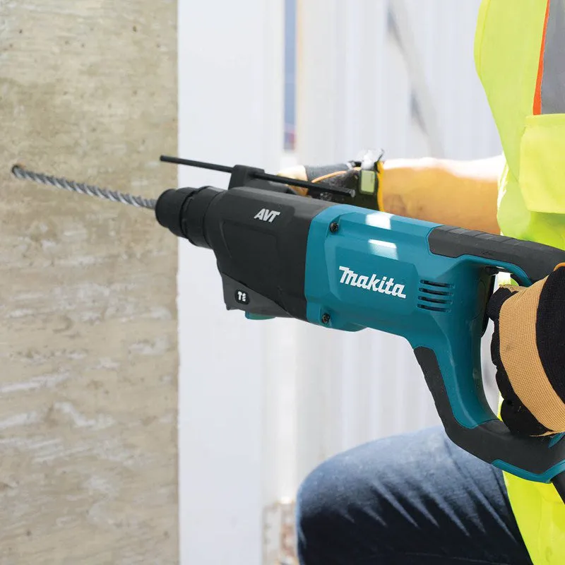 Makita HR2641X1 SDS-PLUS AVT Rotary Hammer with Case and 4-1/2" Angle Grinder