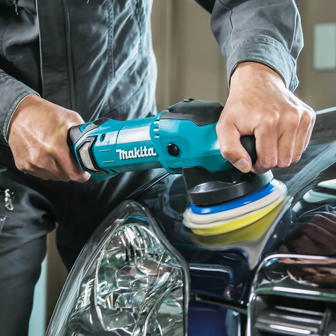 Makita PO5000CX2 5-Inch 6800-Opm Electric Dual Action Random Orbit Polisher Kit