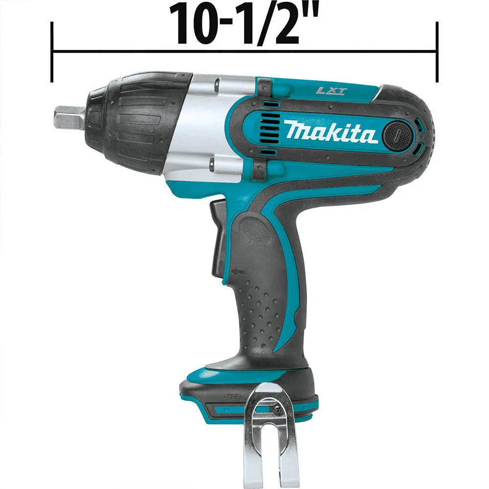 Makita XWT04S1 18V LXT Li-Ion 1/2" Sq. Drive Cordless Impact Wrench Kit