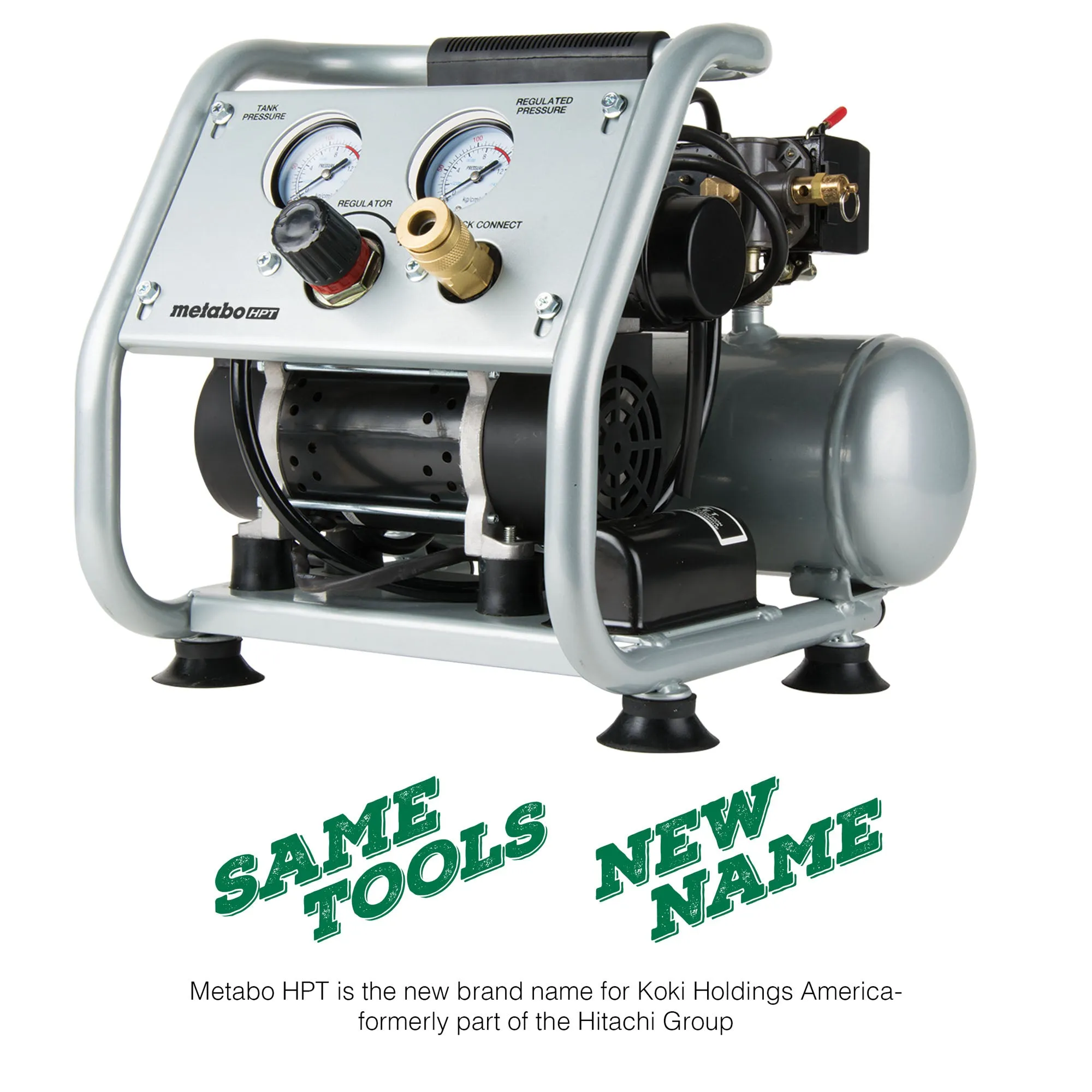 Metabo HPT EC28M Portable 1 Gallon Oil-Free Quiet Air Compressor