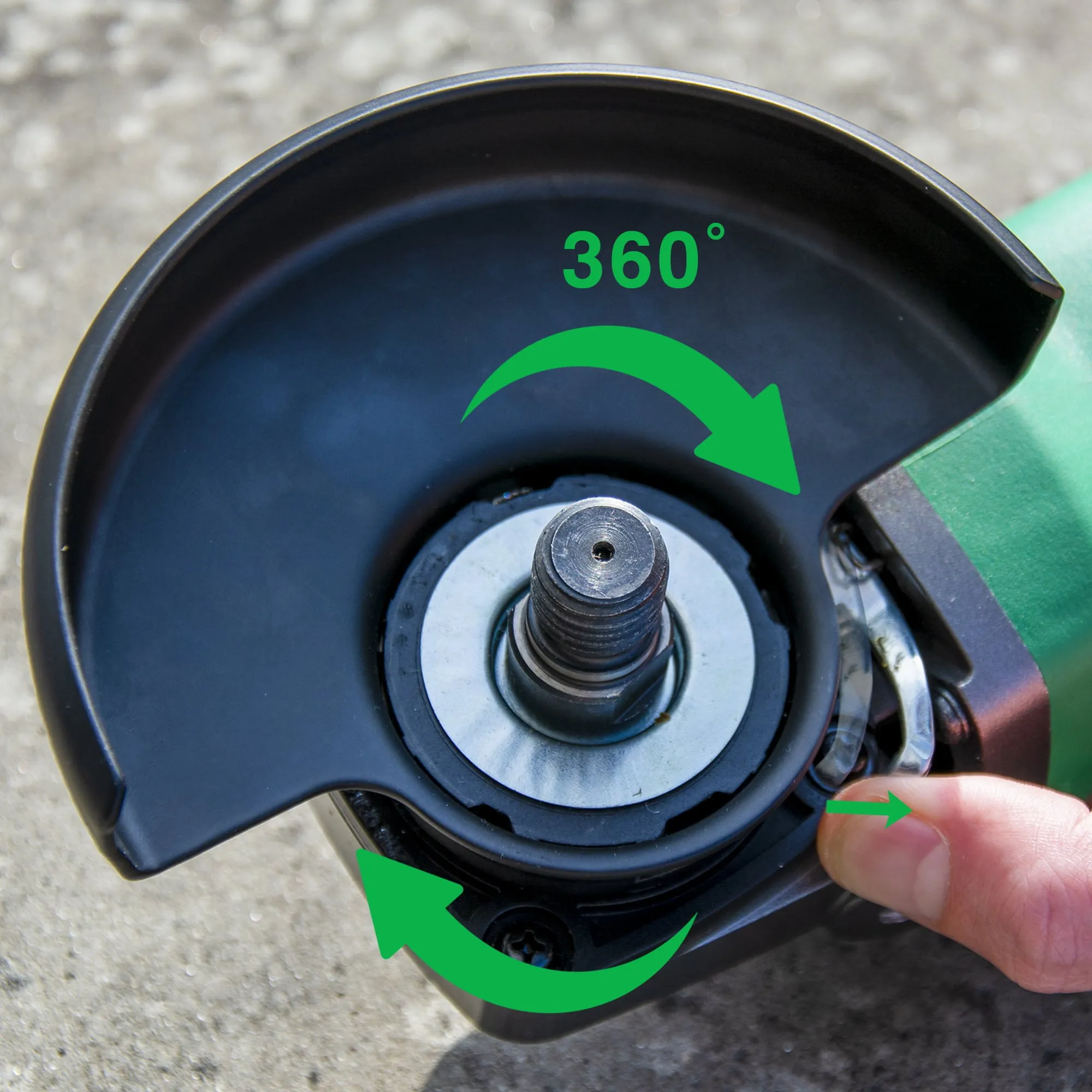 Metabo HPT G13BYEQ2 5" 12 Amp Corded AC Brushless Paddle Switch Angle Grinder