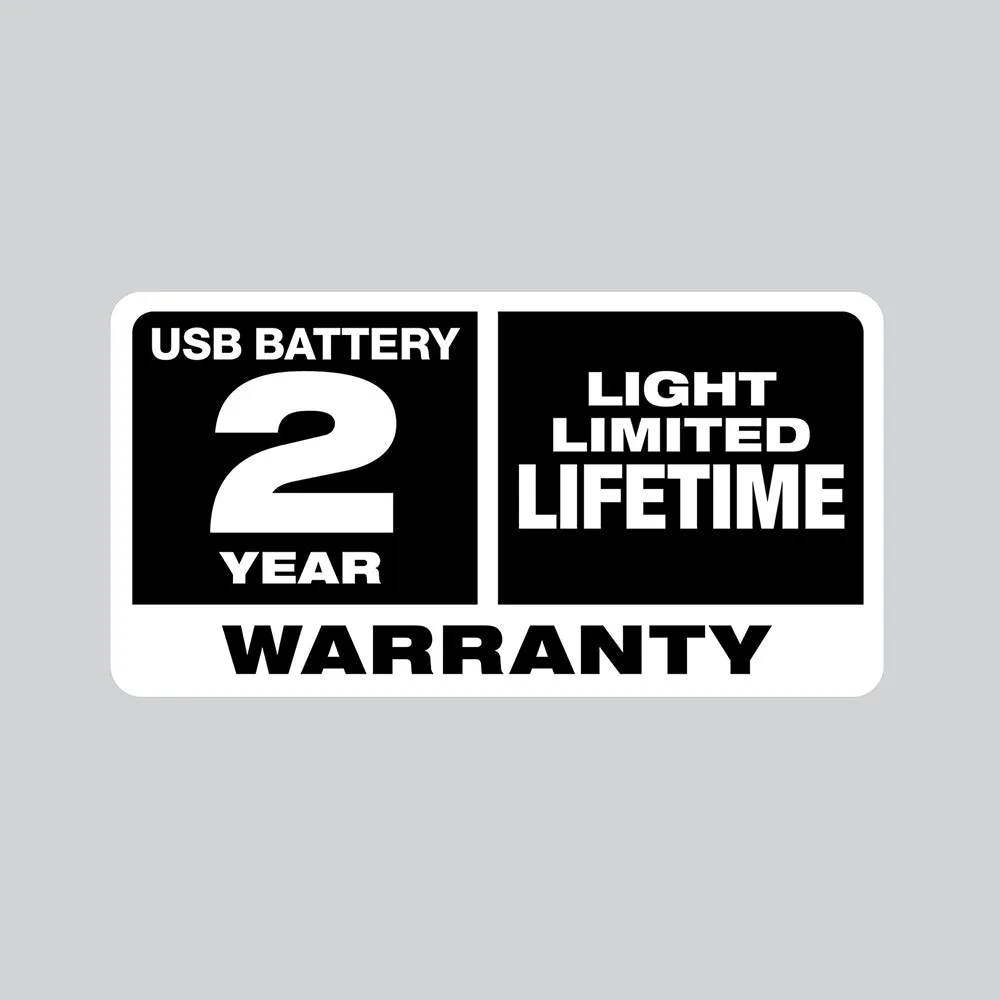 Milwaukee 2116-21 600 Lumens LED USB Rechargeable BEACON Hard Hat Light
