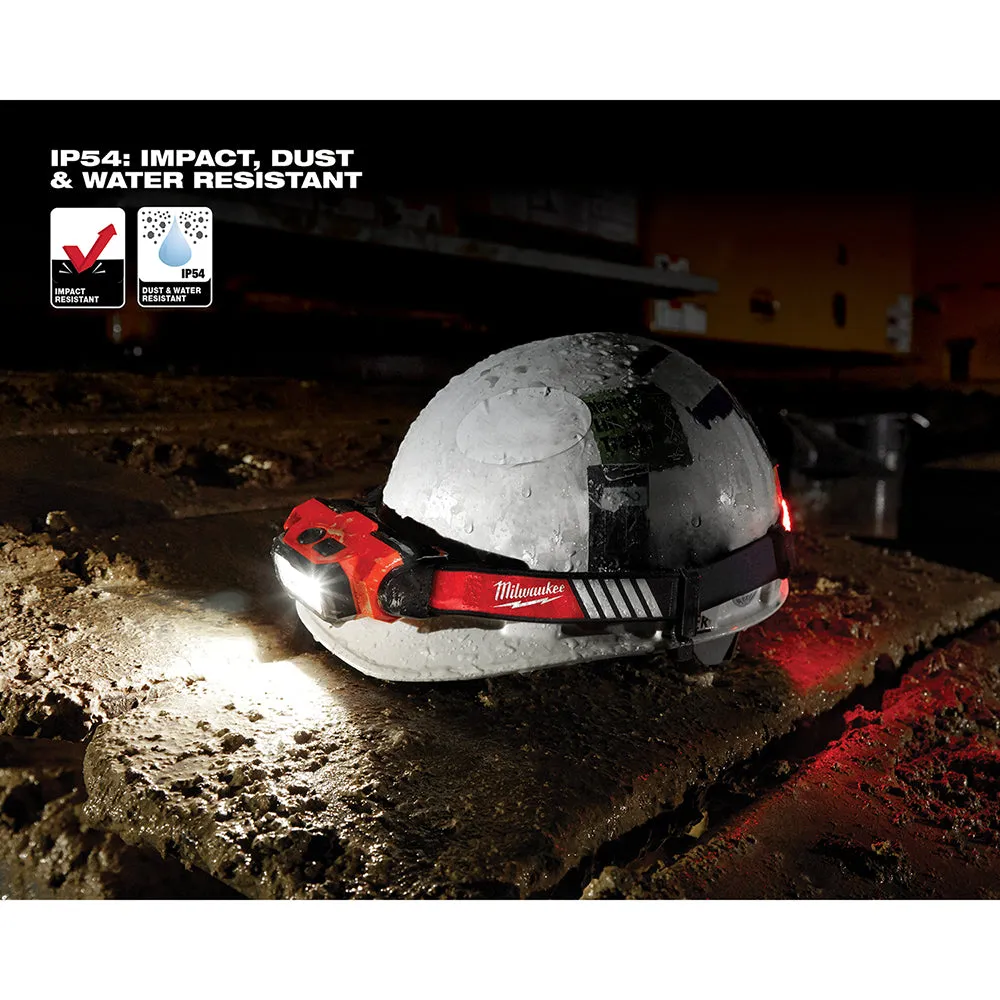 Milwaukee 2116-21 600 Lumens LED USB Rechargeable BEACON Hard Hat Light
