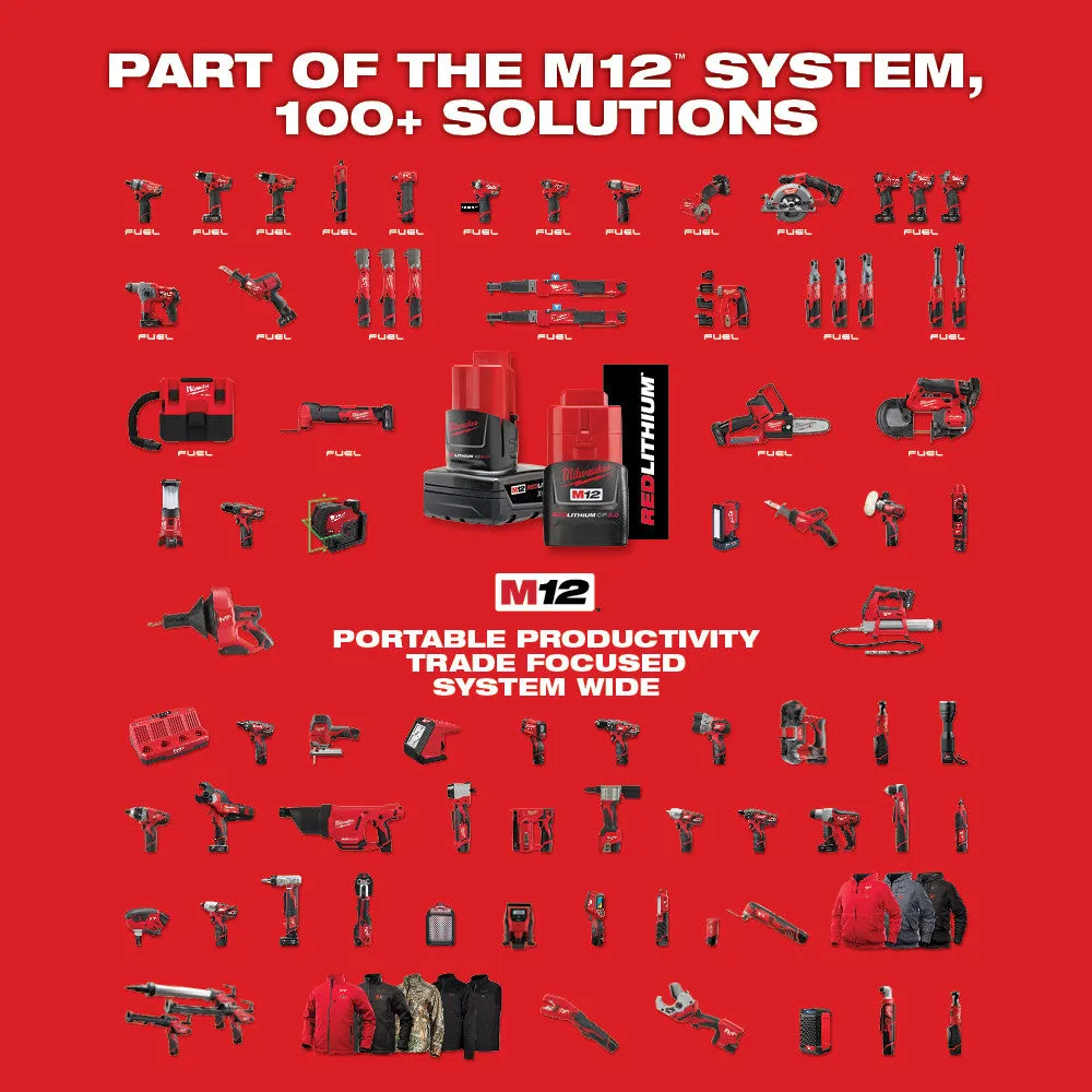Milwaukee 2482-22 M12 12V Cordless Lithium-Ion Screwdriver Flashlight Combo Kit