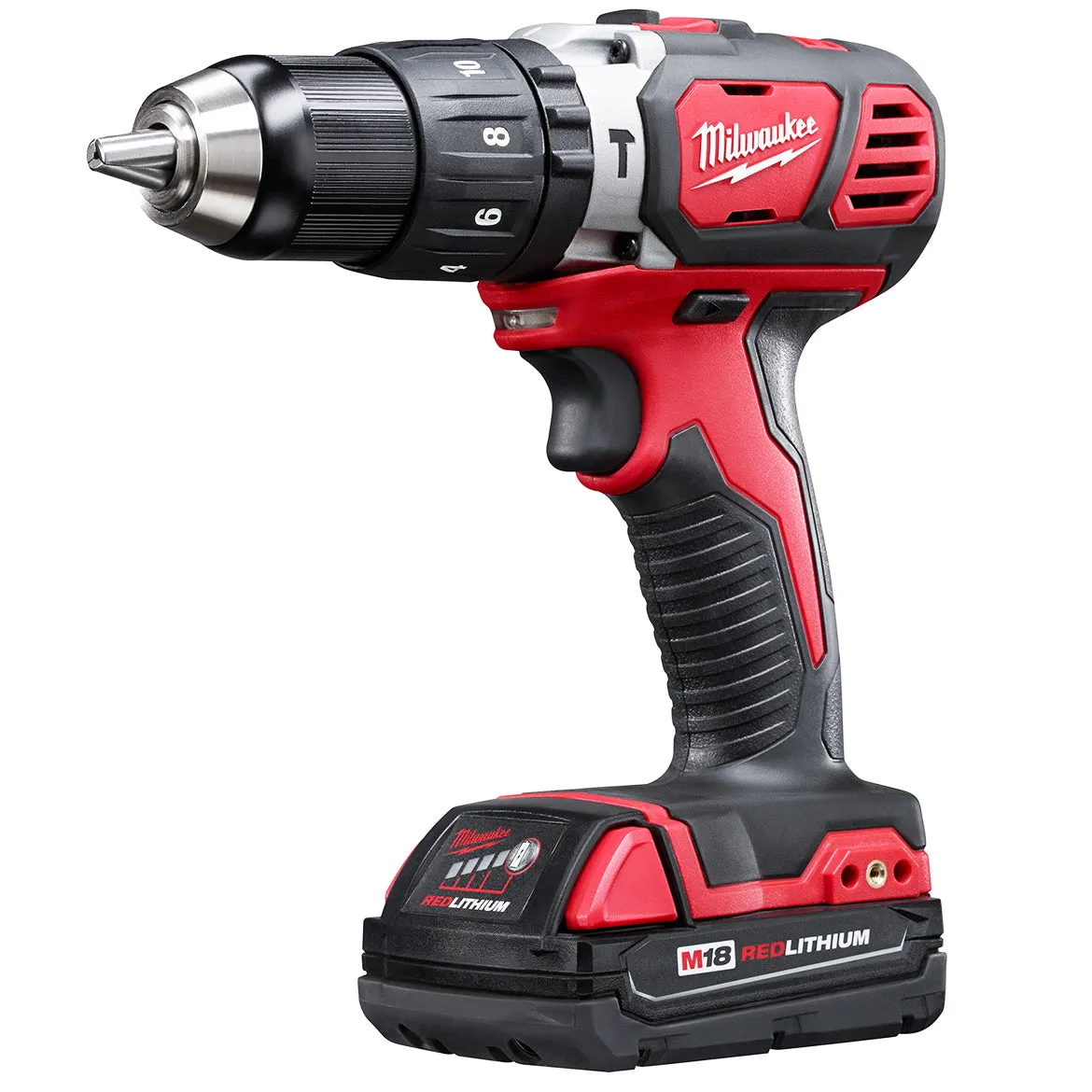 Milwaukee 2607-22CT M18 18V Compact 1/2" Hammer Drill/Driver w/ Batteries