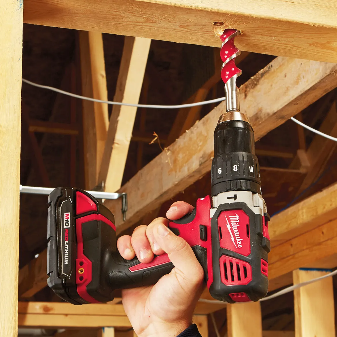 Milwaukee 2607-22CT M18 18V Compact 1/2" Hammer Drill/Driver w/ Batteries