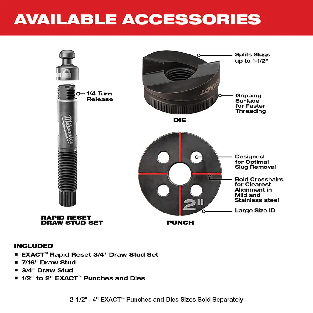Milwaukee 2677-81 M18 18V FORCE LOGIC 6T Knockout Tool Kit - Recon