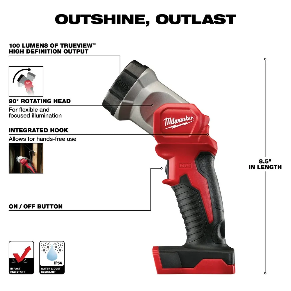 Milwaukee 2695-24 M18 18V Cordless Power Lithium-Ion 4-Tool Combo Kit