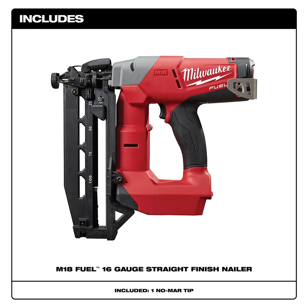 Milwaukee 2741-20 - M18 FUEL™ 16 Gauge Straight Finish Nailer