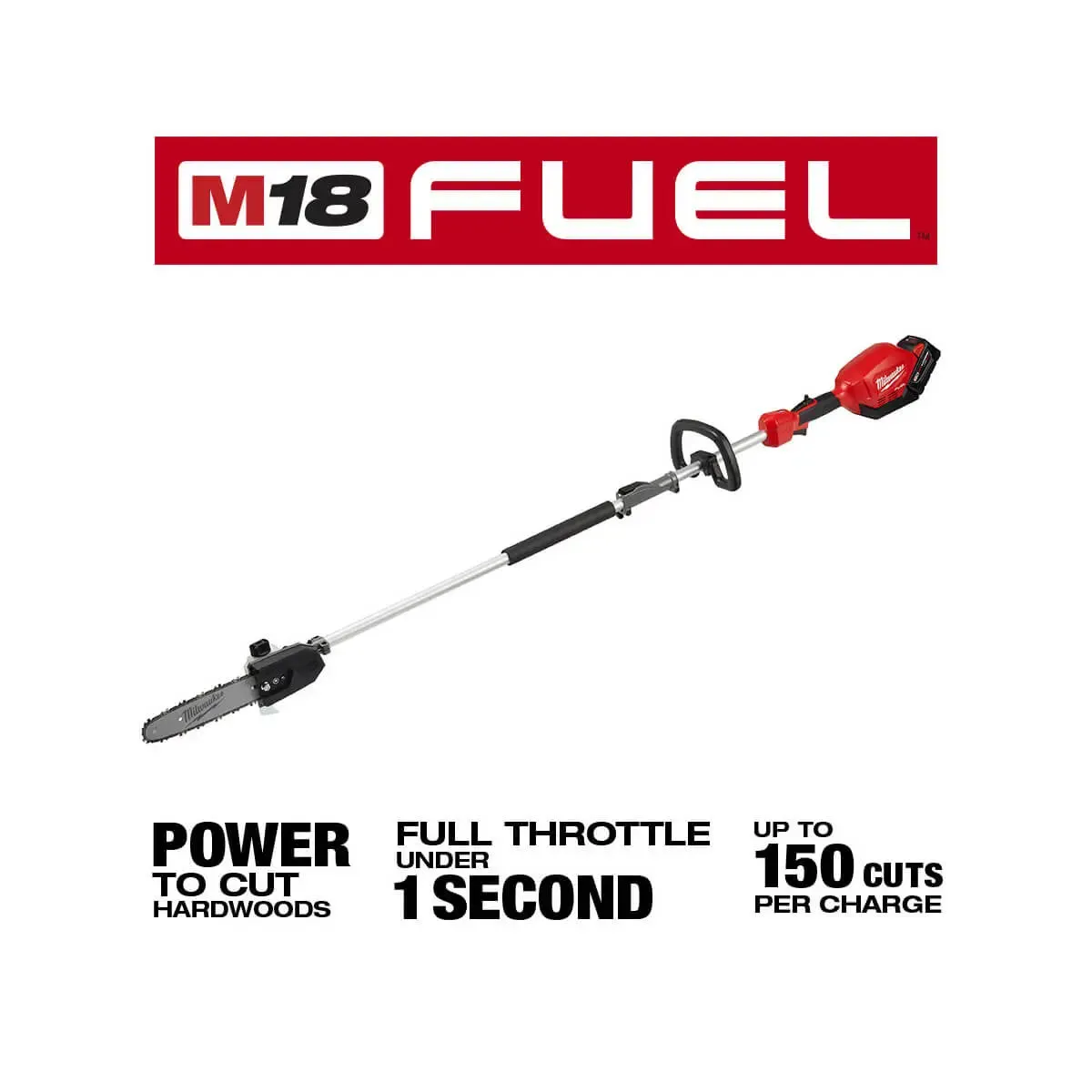 Milwaukee 2825-21PS - M18 FUEL™ 10" Pole Saw Kit w/ QUIK-LOK™