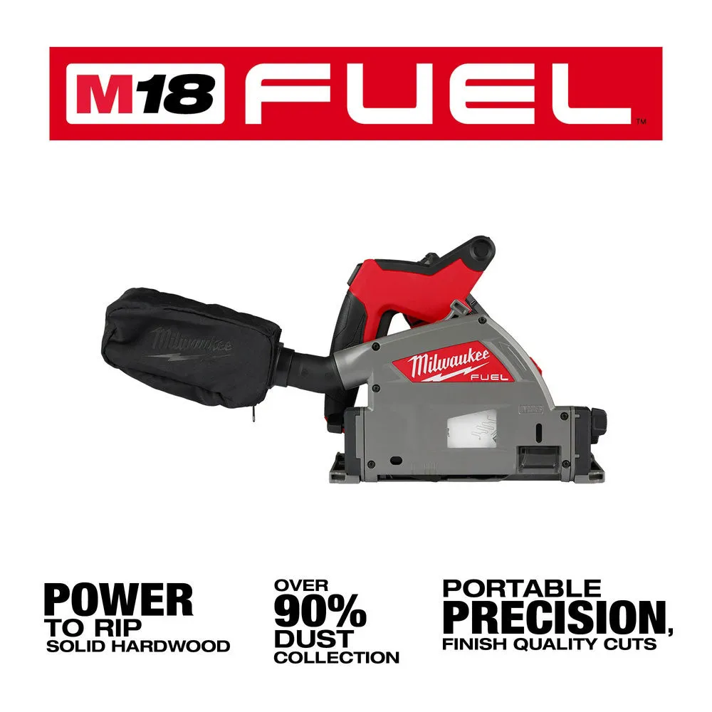 Milwaukee 2831-21TB M18 FUEL 18V Track Saw Kit w/ 55" Track Saw Guide and Blade