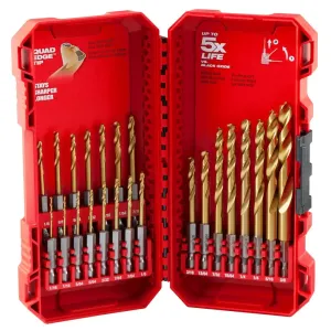 Milwaukee 48-89-4631 - SHOCKWAVE Impact Duty™ RED HELIX™ Titanium Drill Bit Set – 23PC