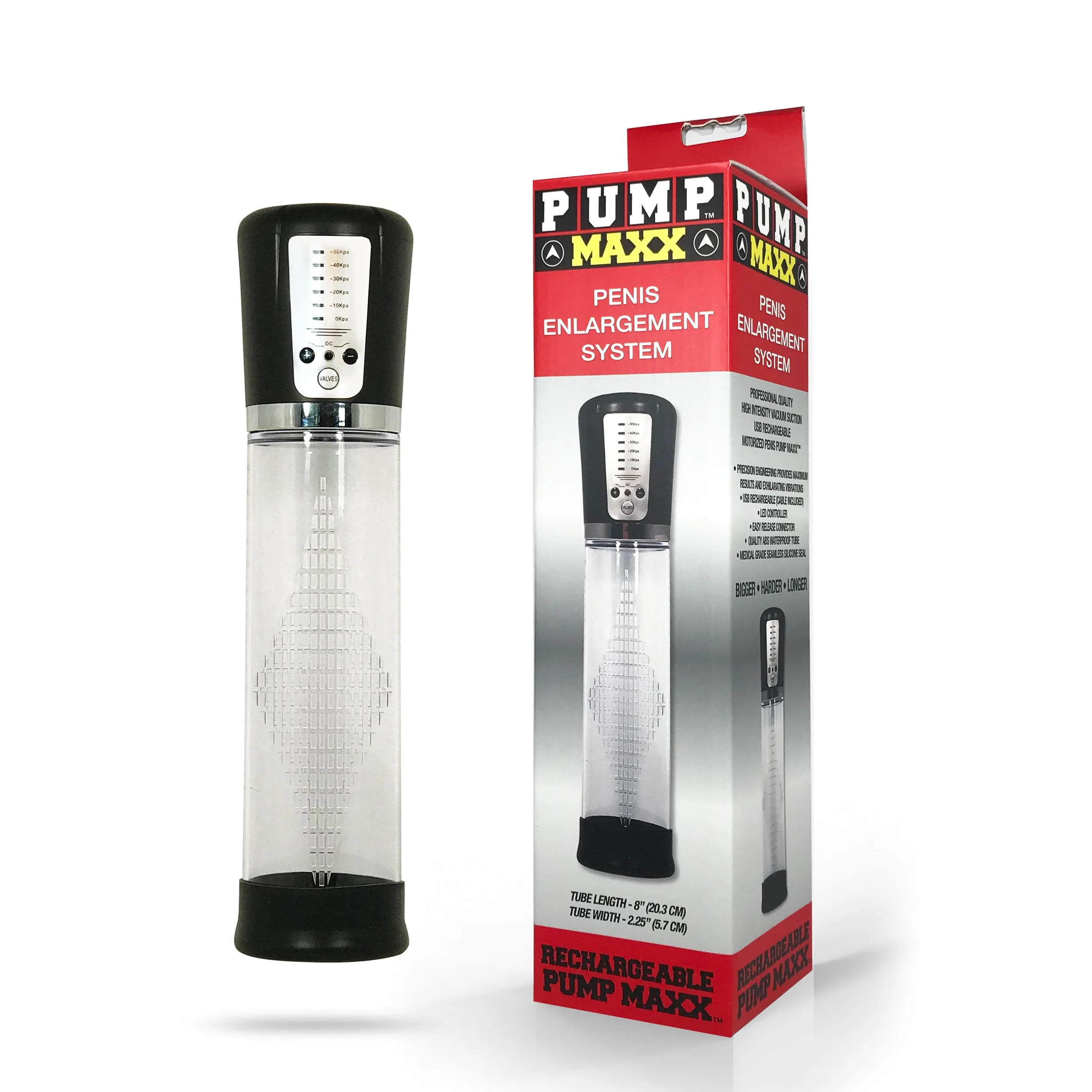 Pump Maxx Rechargeable Gauge Penis Pump