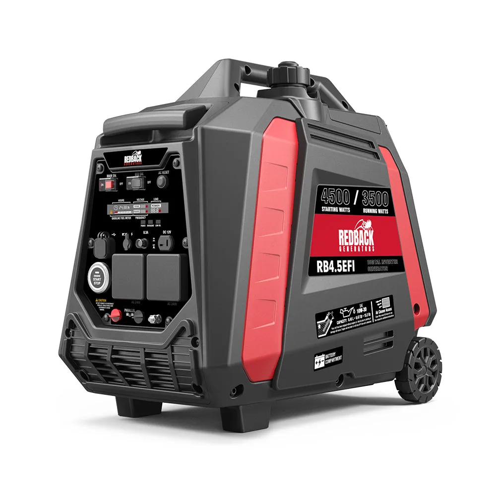 Redback RB4.5 | Portable Inverter Generator | 4500W 4.5KVA
