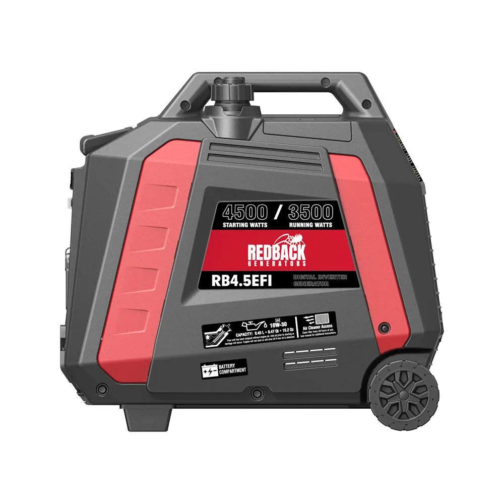 Redback RB4.5 | Portable Inverter Generator | 4500W 4.5KVA