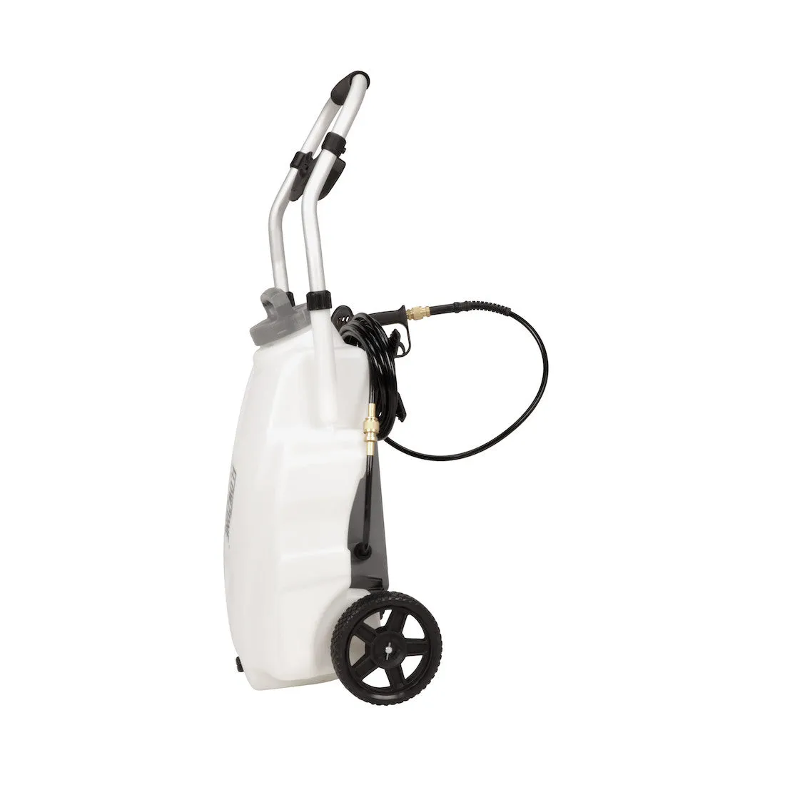 [REFURBISHED] Concrete  Monsoon 2.5 5-Position Variable Pressure Battery Rolling Sprayer (9-Gallon)