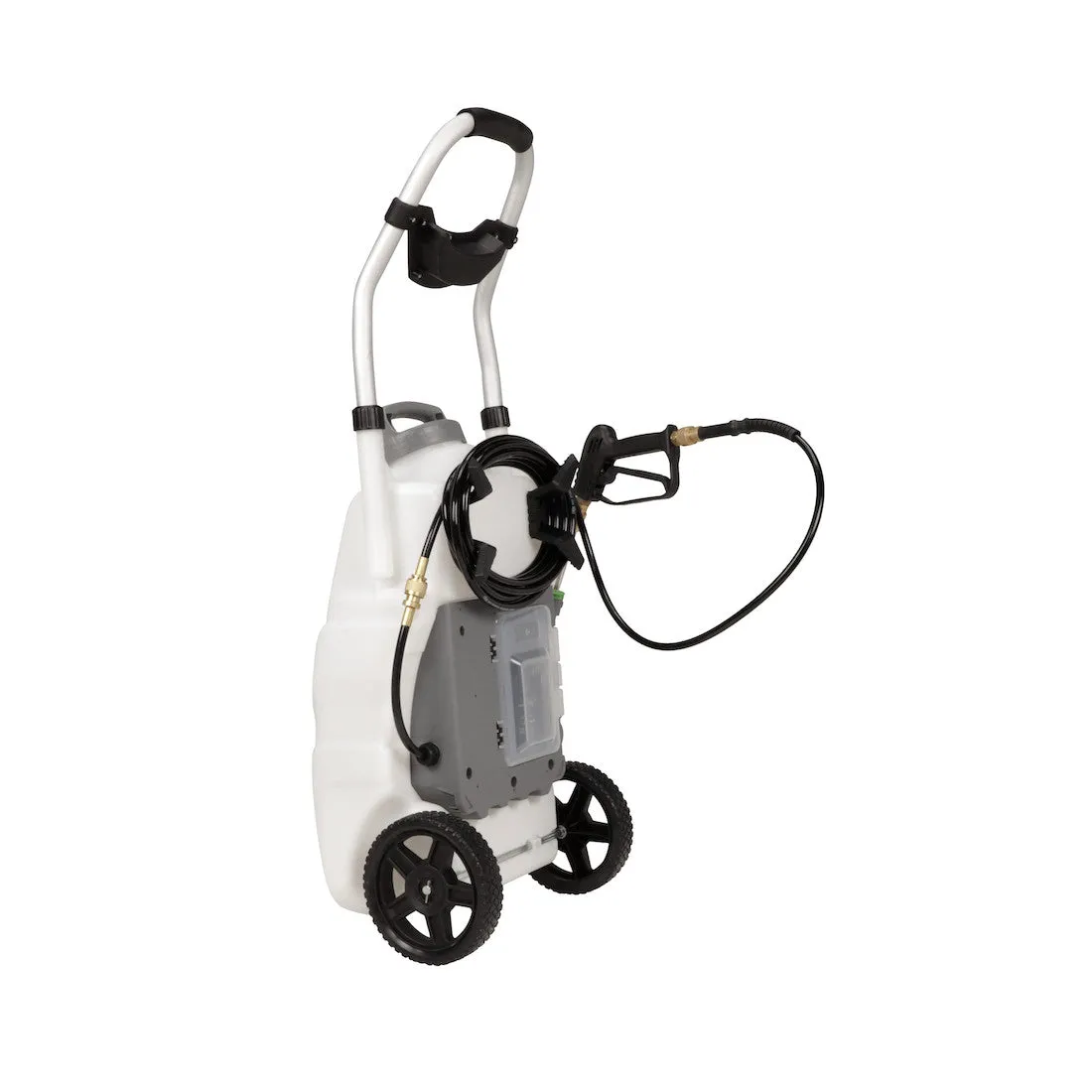 [REFURBISHED] Concrete  Monsoon 2.5 5-Position Variable Pressure Battery Rolling Sprayer (9-Gallon)