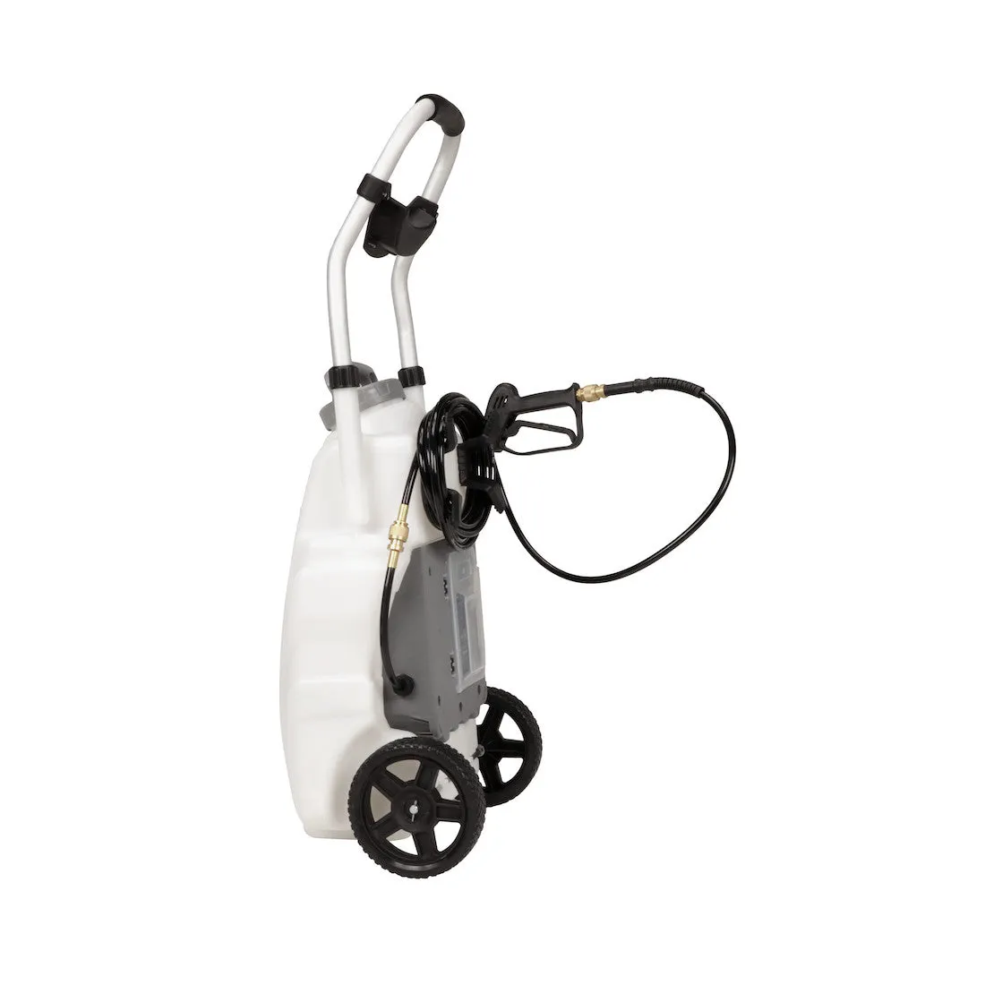[REFURBISHED] Concrete  Monsoon 2.5 5-Position Variable Pressure Battery Rolling Sprayer (9-Gallon)