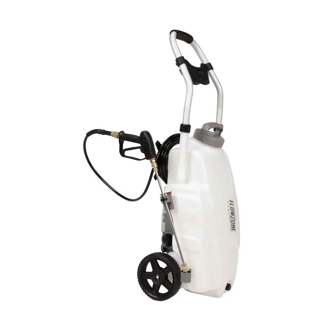 [REFURBISHED] Concrete  Monsoon 2.5 5-Position Variable Pressure Battery Rolling Sprayer (9-Gallon)