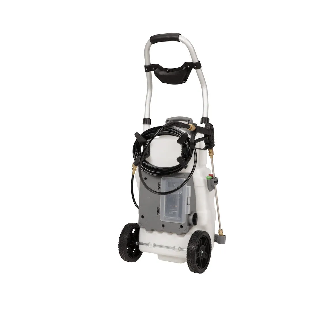 [REFURBISHED] Concrete  Monsoon 2.5 5-Position Variable Pressure Battery Rolling Sprayer (9-Gallon)