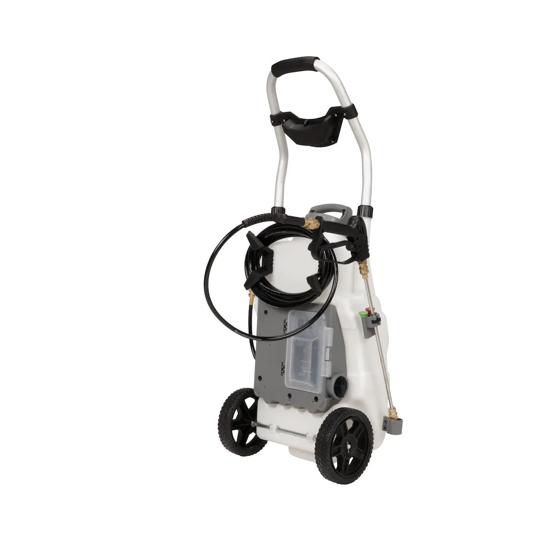 [REFURBISHED] Concrete  Monsoon 2.5 5-Position Variable Pressure Battery Rolling Sprayer (9-Gallon)