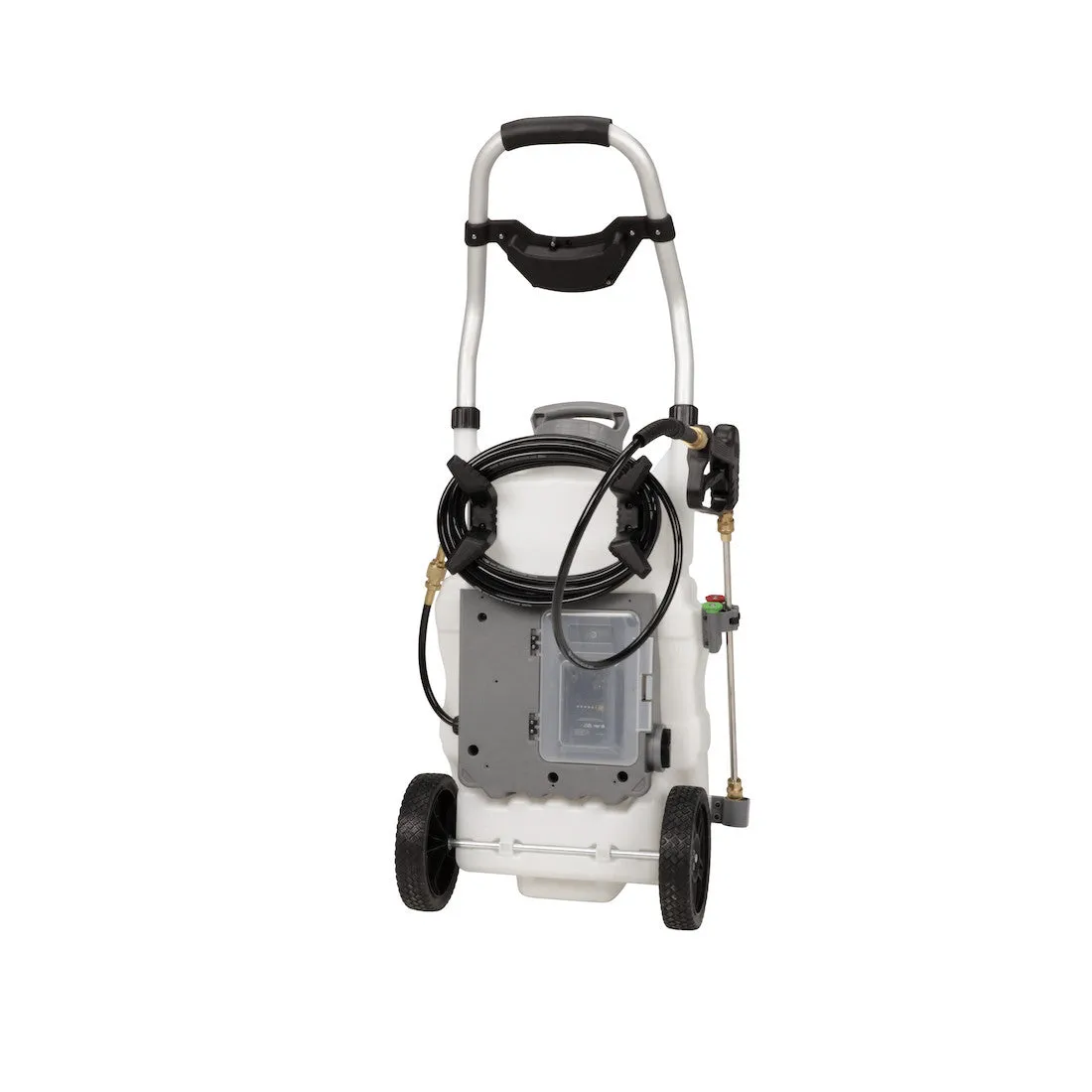 [REFURBISHED] Concrete  Monsoon 2.5 5-Position Variable Pressure Battery Rolling Sprayer (9-Gallon)