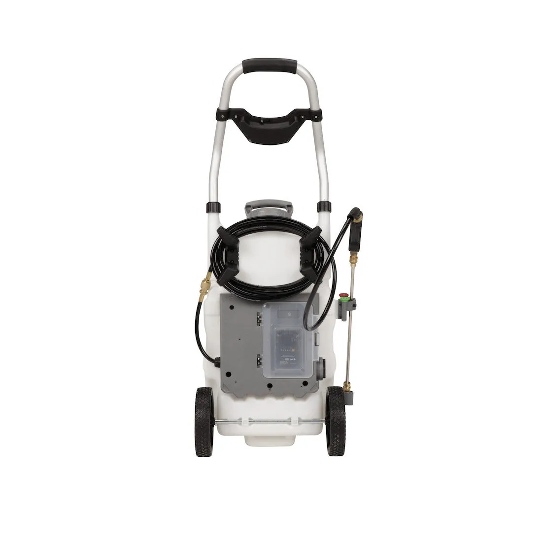 [REFURBISHED] Concrete  Monsoon 2.5 5-Position Variable Pressure Battery Rolling Sprayer (9-Gallon)