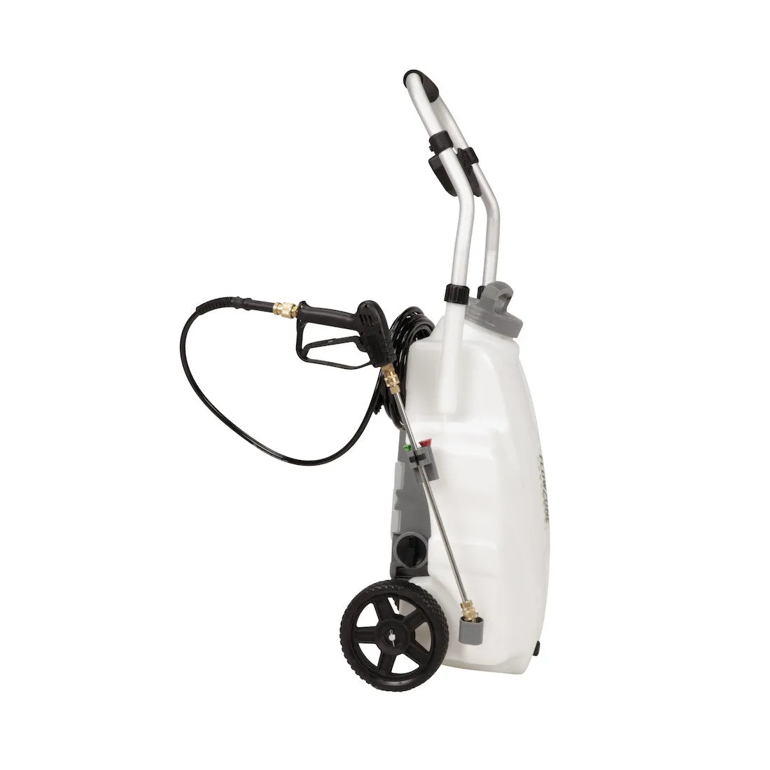 [REFURBISHED] Concrete  Monsoon 2.5 5-Position Variable Pressure Battery Rolling Sprayer (9-Gallon)