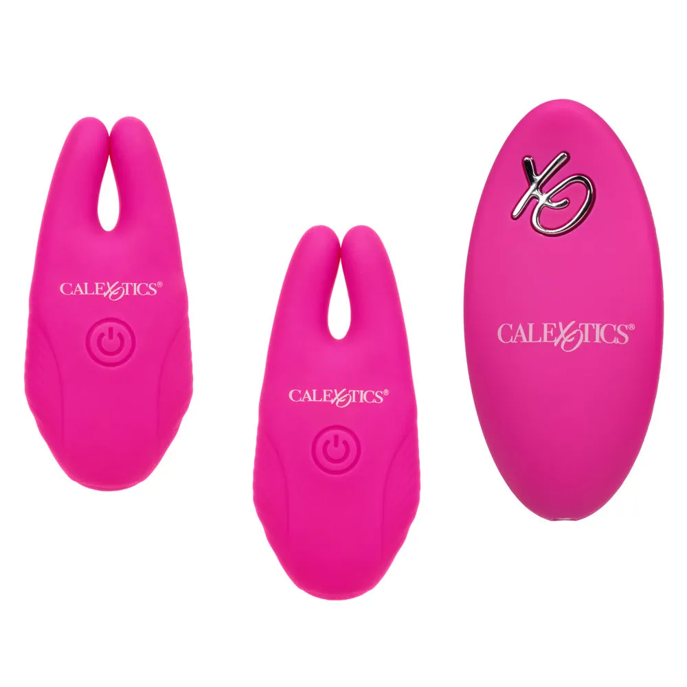Silicone Remote Control Vibrating Nipple Clamps