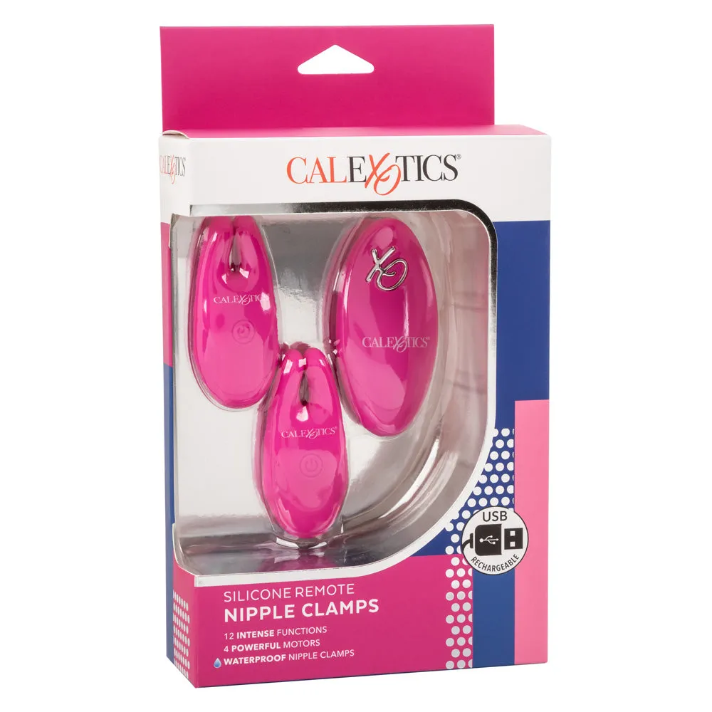 Silicone Remote Control Vibrating Nipple Clamps
