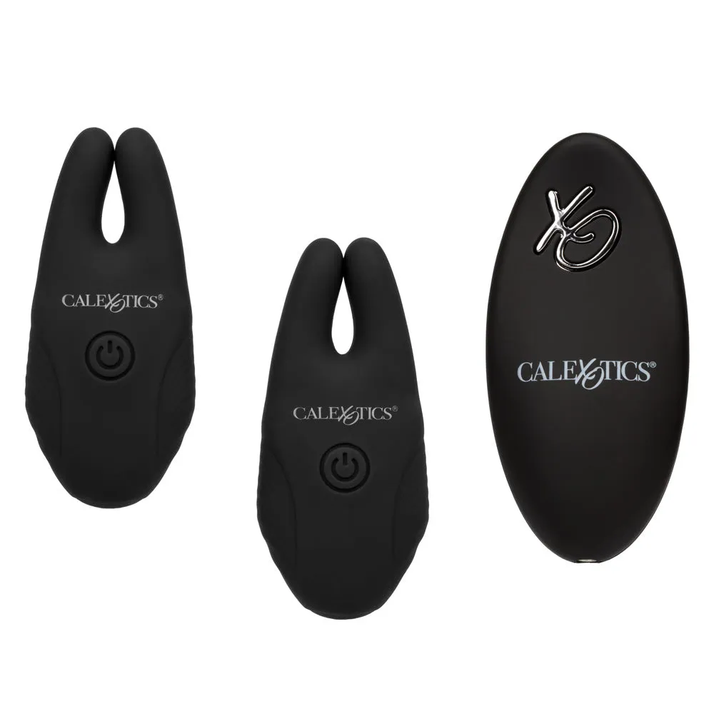 Silicone Remote Control Vibrating Nipple Clamps