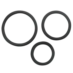 Trio Silicone Cock Ring Set - Erection Stacking Kit
